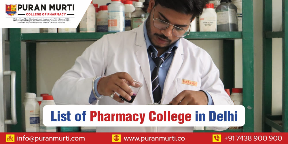 List of Pharmacy college in delhi