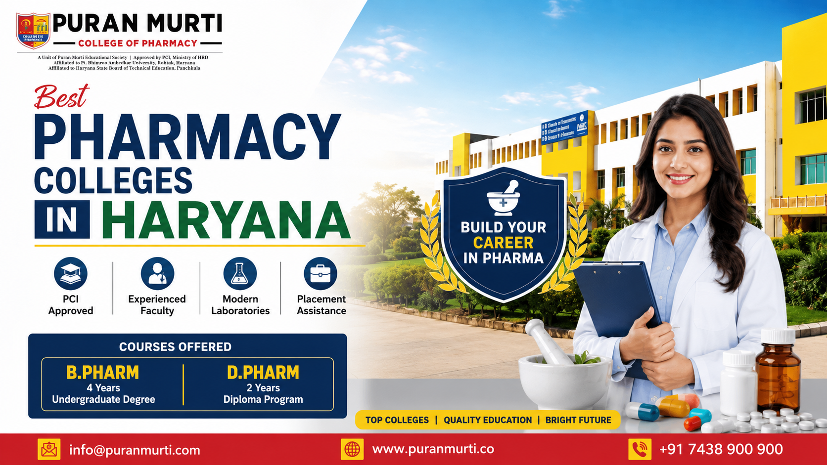 Best Pharmacy Colleges in Haryana